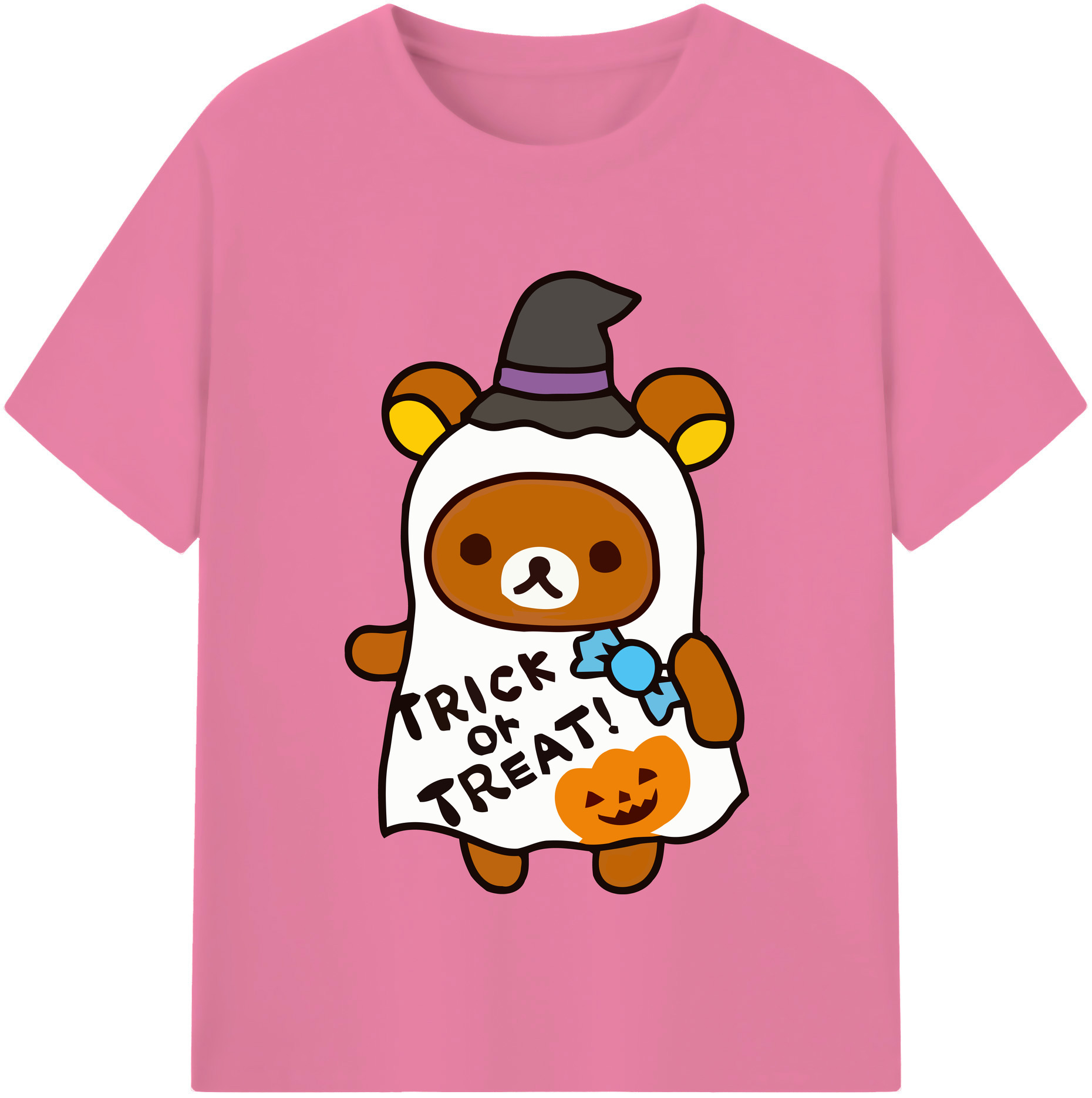 （画像用） リラックマ リラックマ キイロイトリ Rilakkuma Korilakkuma Kiiroitori 綿100％半袖Tシャツ（フロントプリント）